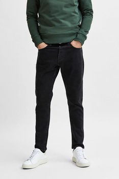 Selected Homme, Blugi slim fit elastici 3072, Negru Selected Homme, Blugi slim fit elastici 3072, Negru