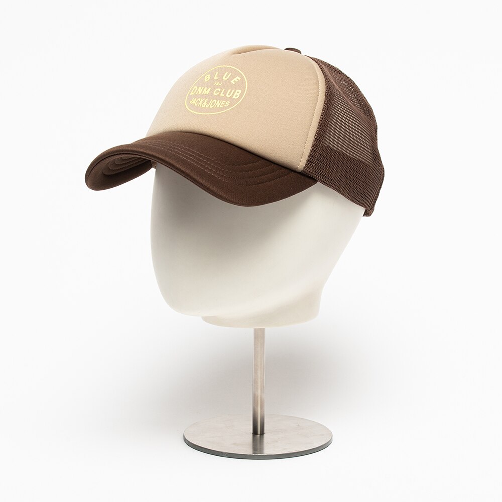 Jack&Jones, Sapca cu segment de plasa Archie, Grej/Maro/Galben