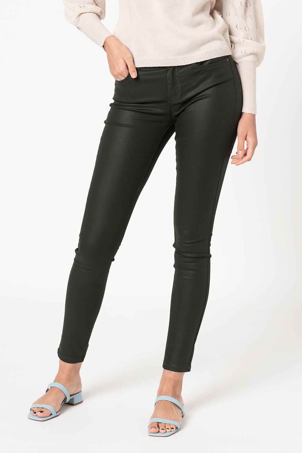 Only, Pantaloni skinny Hush, Verde inchis