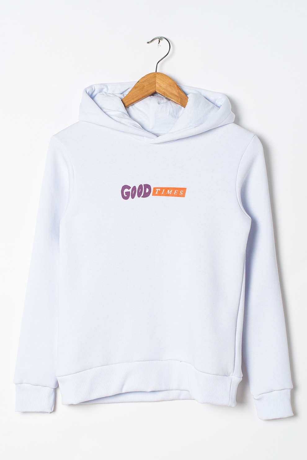 Jack&Jones, Hanorac cu imprimeu Blues, Alb/Violet prafuit/Oranj