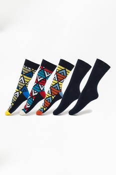 Jack&Jones, Set de sosete scurte Colorful - 5 perechi, Multicolora Jack&Jones, Set de sosete scurte Colorful - 5 perechi, Multicolora