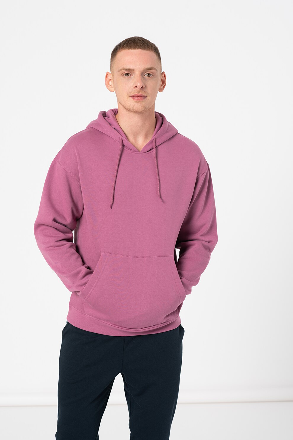 Jack&Jones, Hanorac cu buzunar kangaroo Brink, Violet prafuit