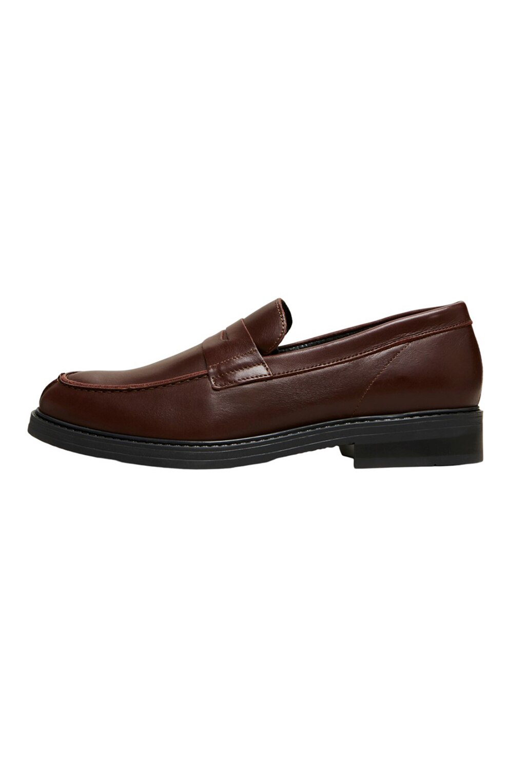 Selected Homme, Pantofi loafer de piele, Coniac