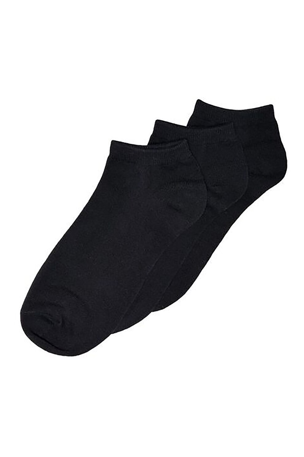 Only & Sons, Set de sosete scurte din amestec de bumbac - 3 perechi, Negru, One Size