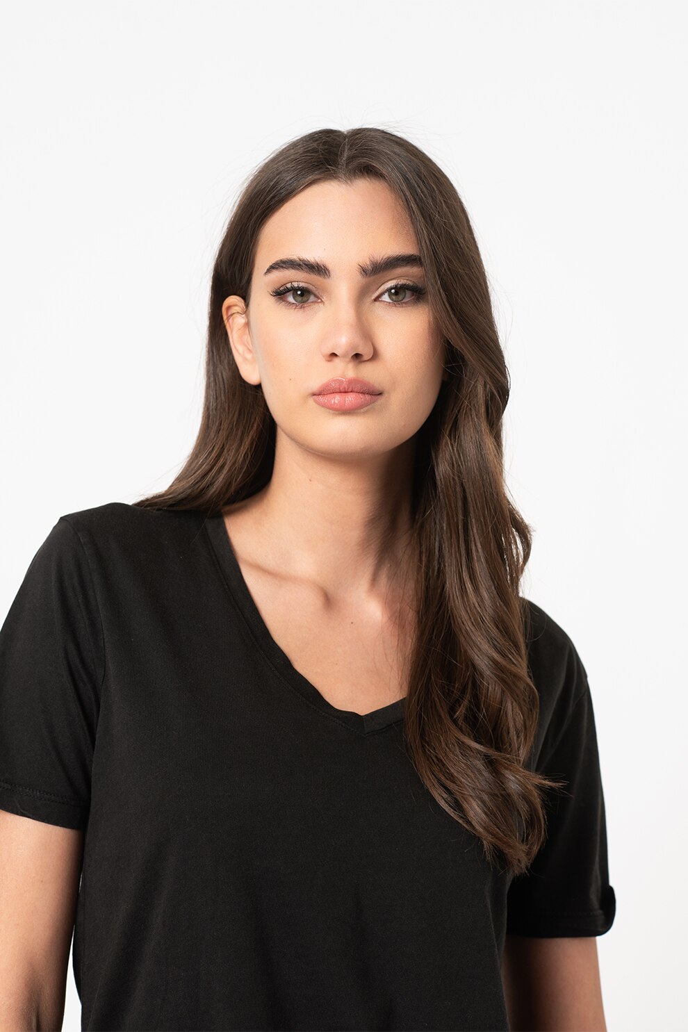 JdY, Tricou cu decolteu in V Myla, Negru