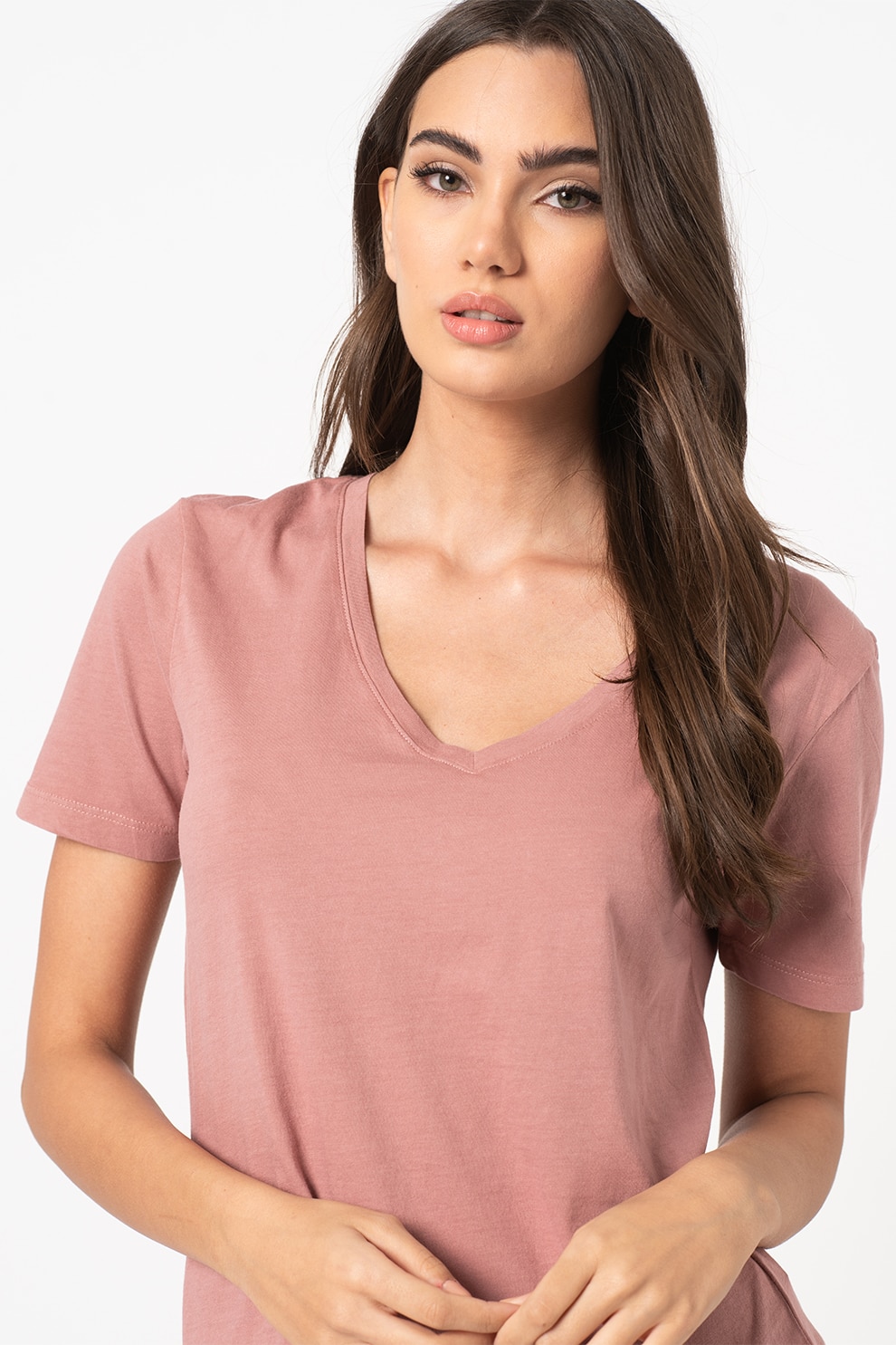 JdY, Tricou cu decolteu in V Myla, Rosu stins