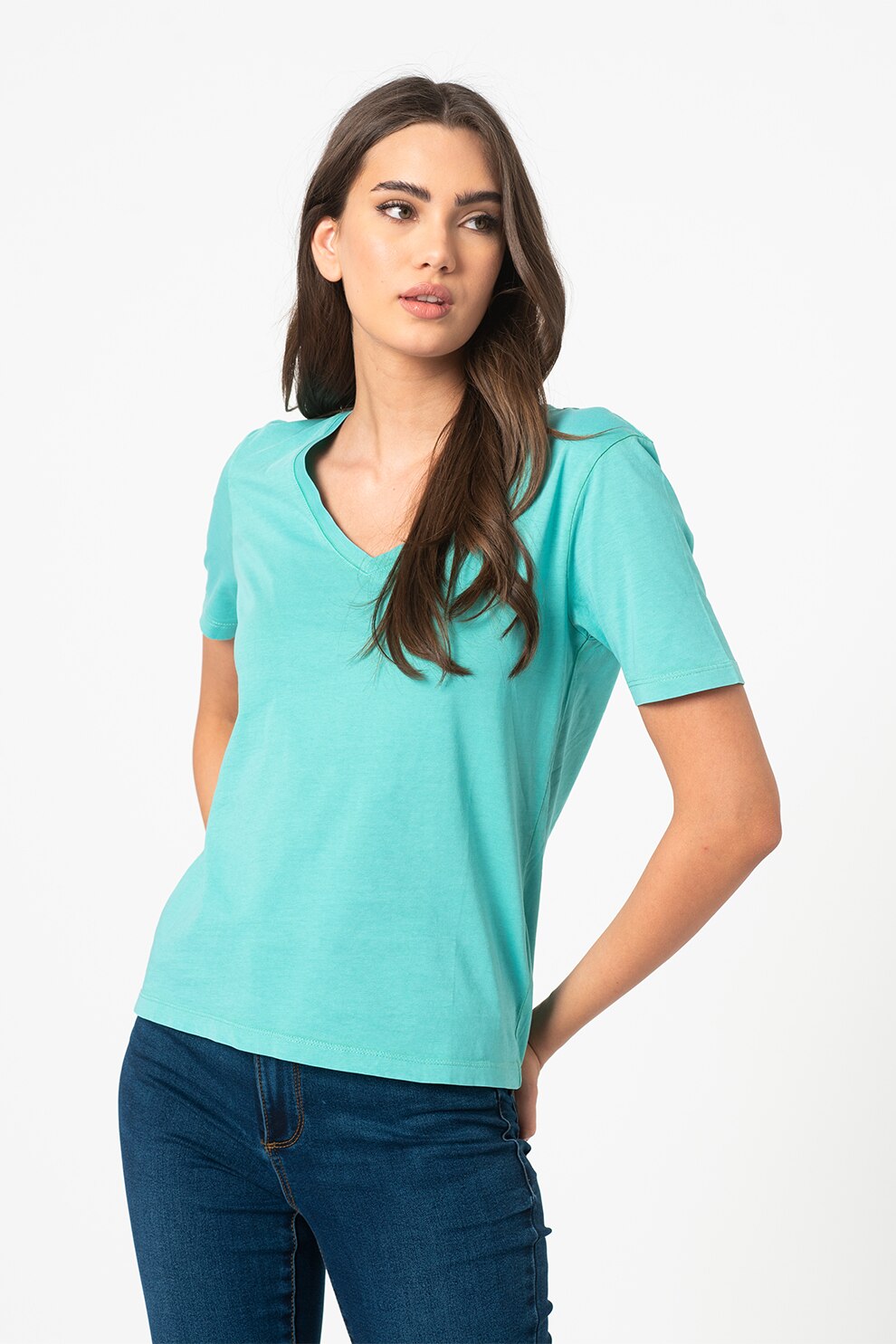 JdY, Tricou cu decolteu in V Myla, Verde menta