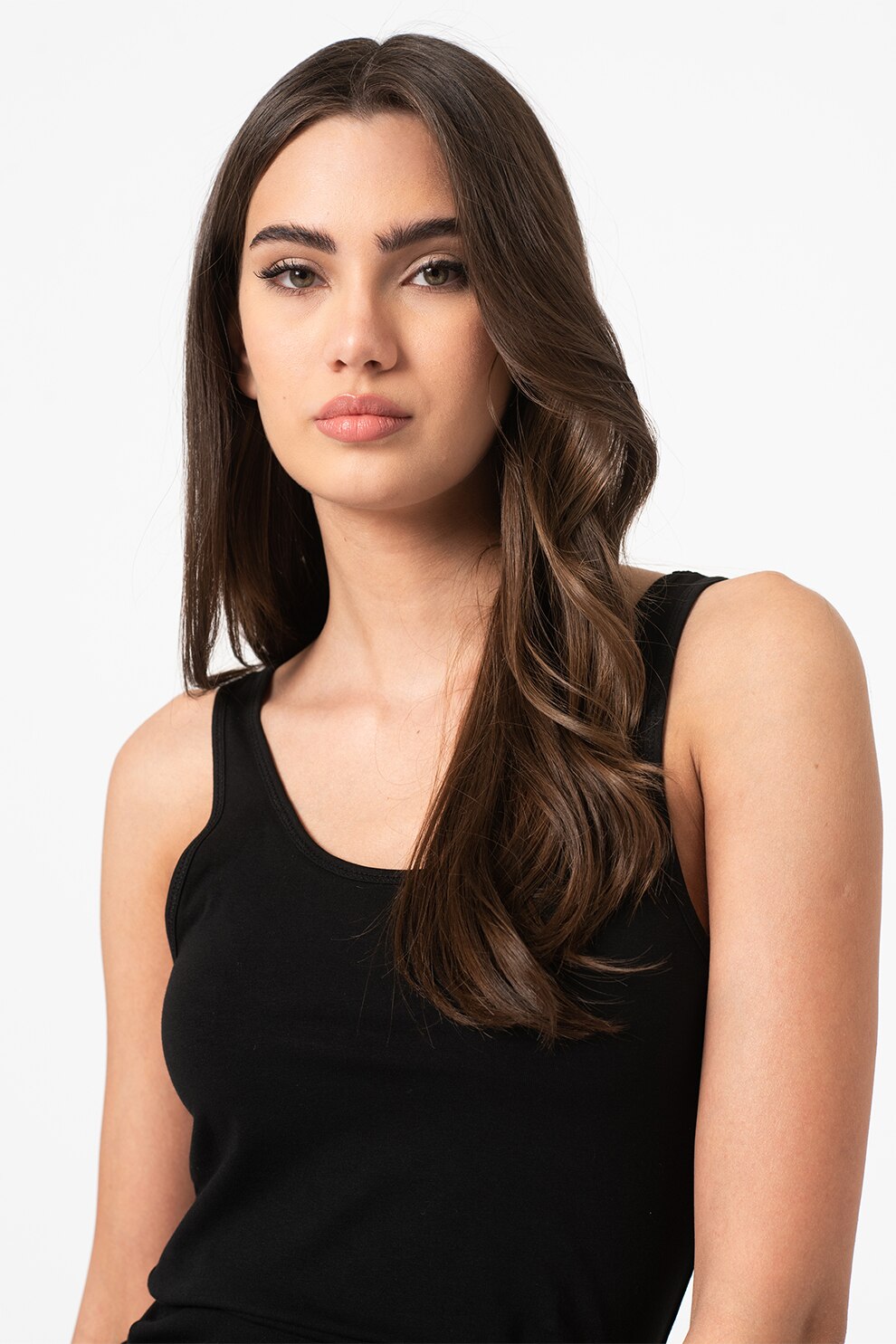 Only, Top din amestec de bumbac Live - 3 piese, Negru