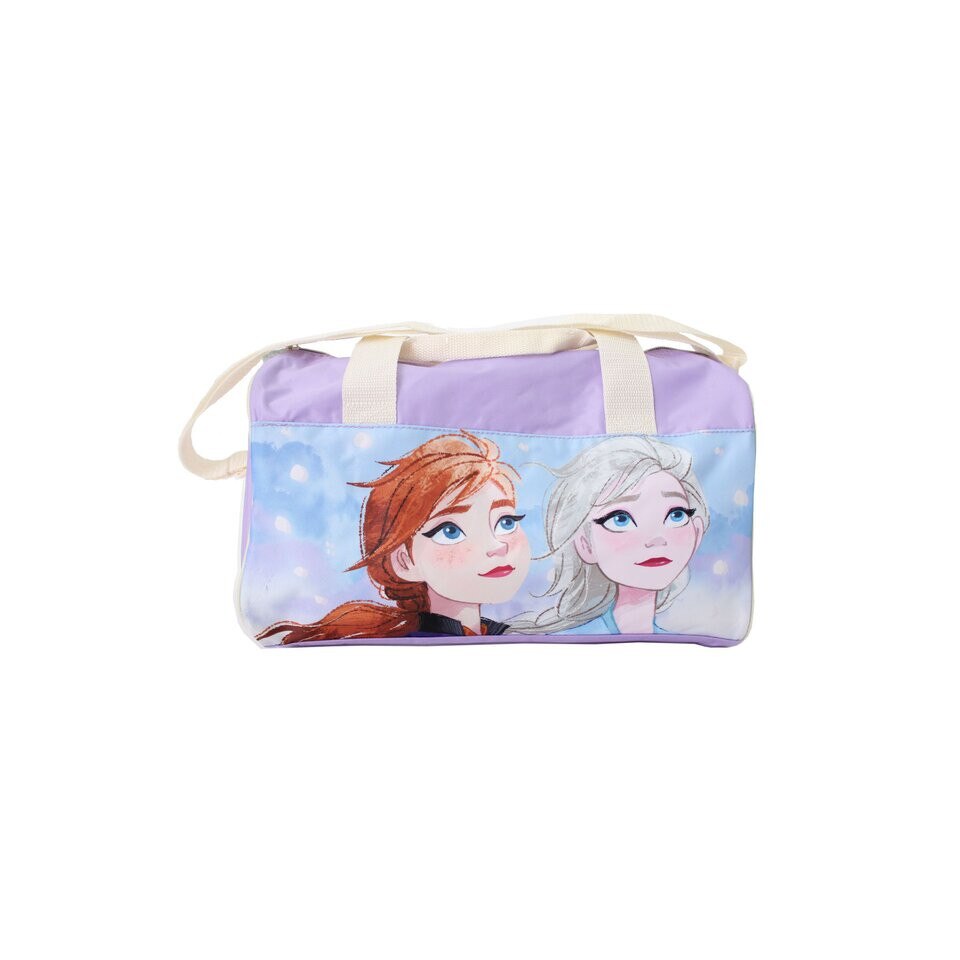 Geanta sport, Anna si Elsa, mov, 37 x 20 x 27 cm