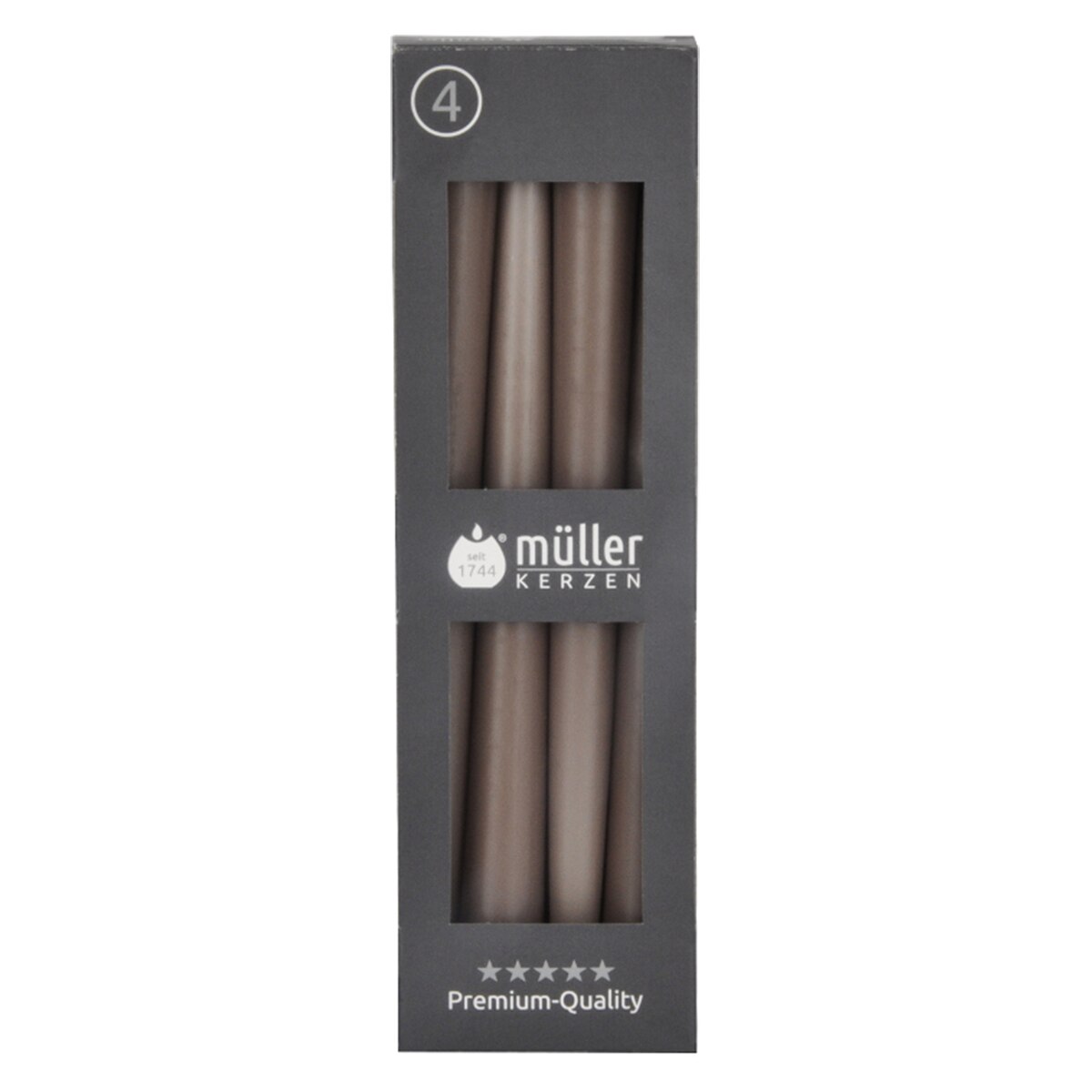 Set 4 buc lumanare conica 245 mm Cashmere