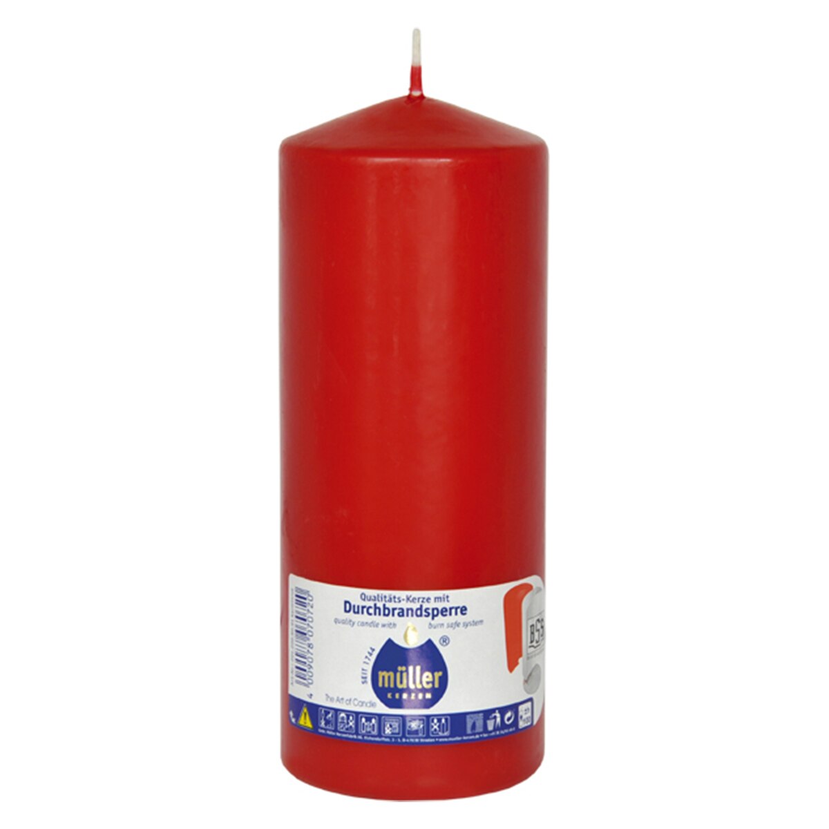 Lumanare butuc 200/80 mm Rosu