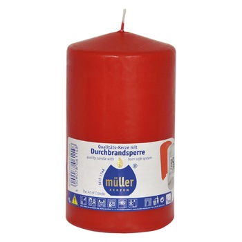 Lumanare butuc 130/75 mm Rosu Lumanare butuc 130/75 mm Rosu