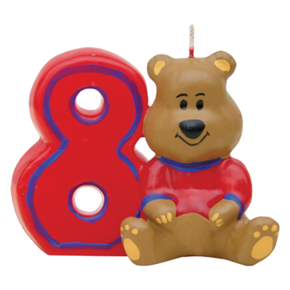 Lumanare zi de nastere ursulet 8