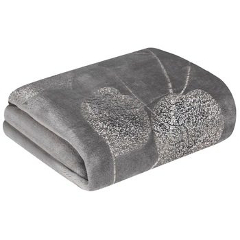 Cuvertura de Pat, Patura pled, Eurofirany, 150X200, GINKO2, Grafit in frunze aurii de ginkgo Cuvertura de Pat, Patura pled, Eurofirany, 150X200, GINKO2, Grafit in frunze aurii de ginkgo