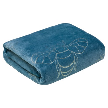 Cuvertura de Pat, Patura pled, Eurofirany, 150X200, STELA, Albastru Cuvertura de Pat, Patura pled, Eurofirany, 150X200, STELA, Albastru