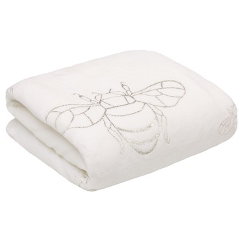 Cuvertura de Pat, Patura pled, Eurofirany, 150X200, STELA, Alb Cuvertura de Pat, Patura pled, Eurofirany, 150X200, STELA, Alb