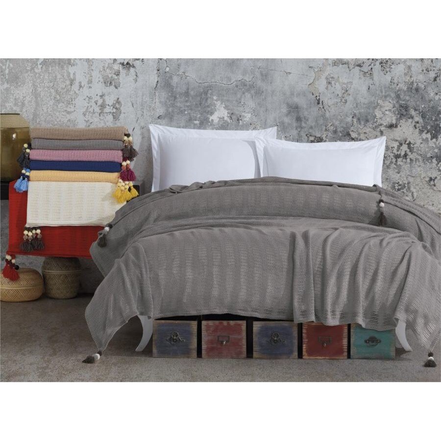 Cuvertura pat 220x240 cm, elita grey