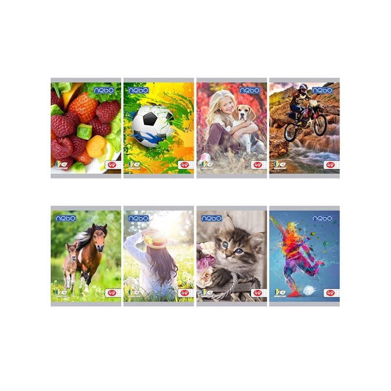 Set 10 Caiete A5 de matematica, 48 file, Nebo