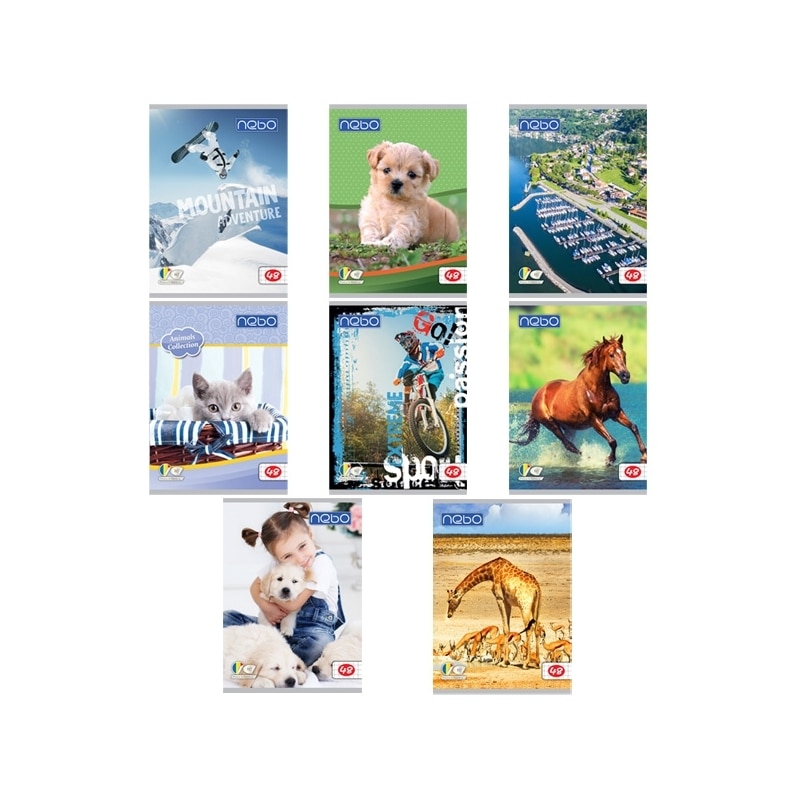 Set 10 Caiete A5 de matematica, 48 de file, Nebo