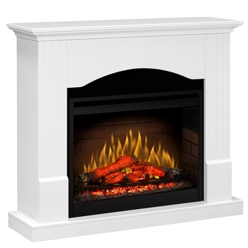 Semineu electric Nisa Alb/Negru cu focar electric 3D Dimplex Optiflame DF2608 si sunet Semineu electric Nisa Alb/Negru cu focar electric 3D Dimplex Optiflame DF2608 si sunet