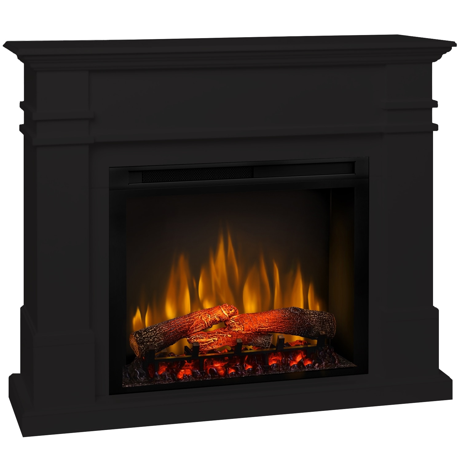 Semineu electric Kenton Negru cu focar electric 3D Dimplex Optiflame XHD28 si sunet