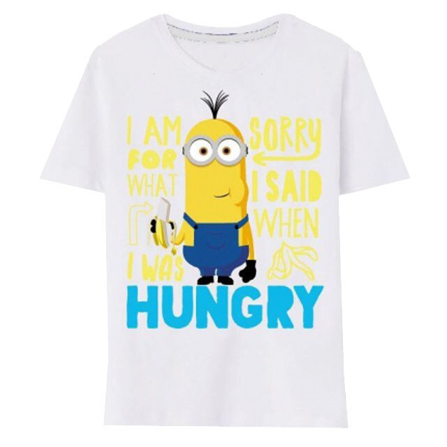 Tricou, Minioni, alb cu galben