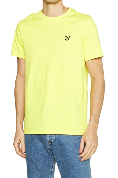 Мъжка тениска Lyle & Scott 171643-A3534, Обло деколте, Жълт, M