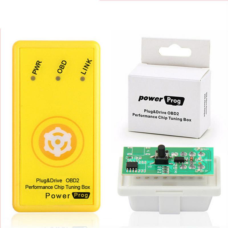 Fuel Saver met Chip, OBD2 Tuning Box Plug ECU Save Power Economy Auto Accessoire voor Rood
