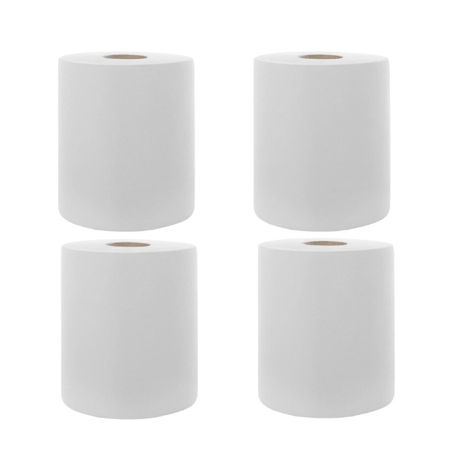 Set prosop hartie, alb, 2 straturi, 90 m, 4 role/bax