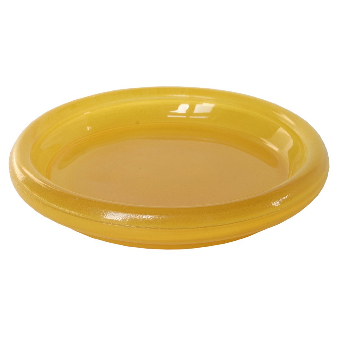 Suport sticla galben pentru lumanare