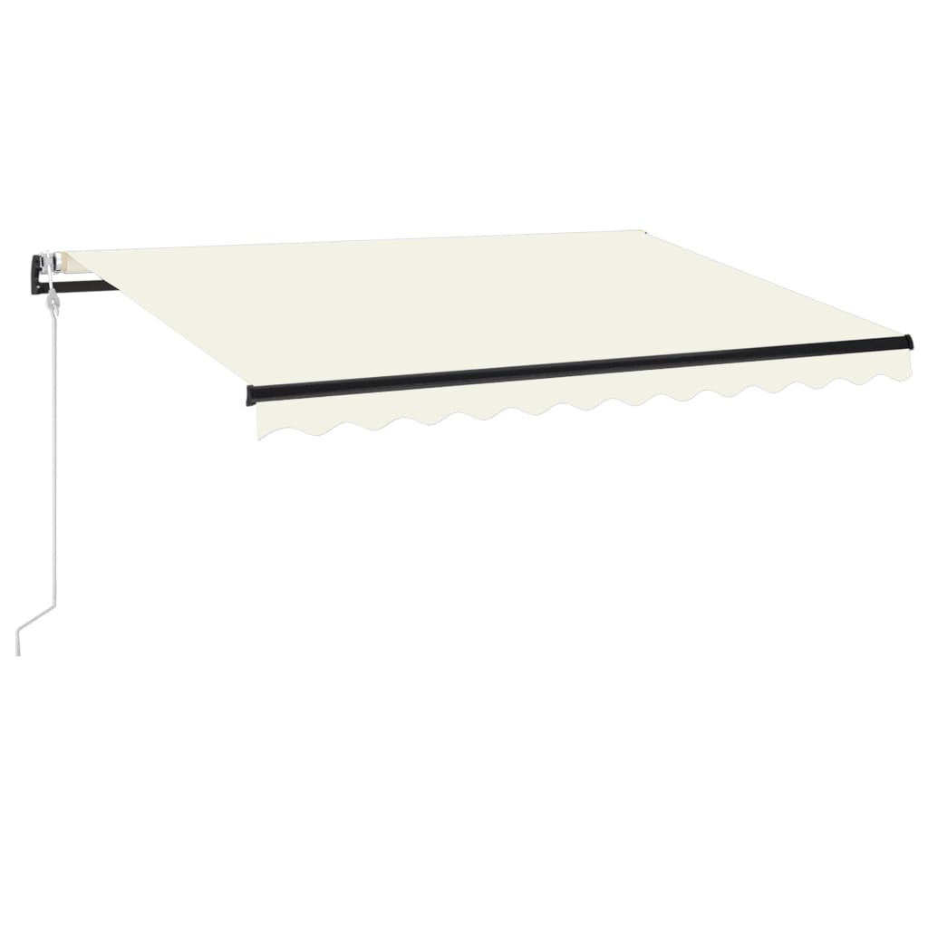 Copertina retractabila automat vidaXL, Aluminiu, 350 x 250 cm, Crem