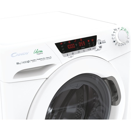 Пералня Candy Ultra Hygiene HES 1410TWME/1-S, 10 кг, Клас A, 1400 об/мин, Бял