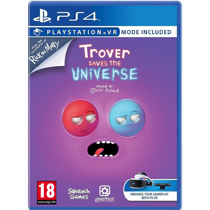 Игра Trover Saves The Universe Psvr PlayStation 4 és PlayStation VR