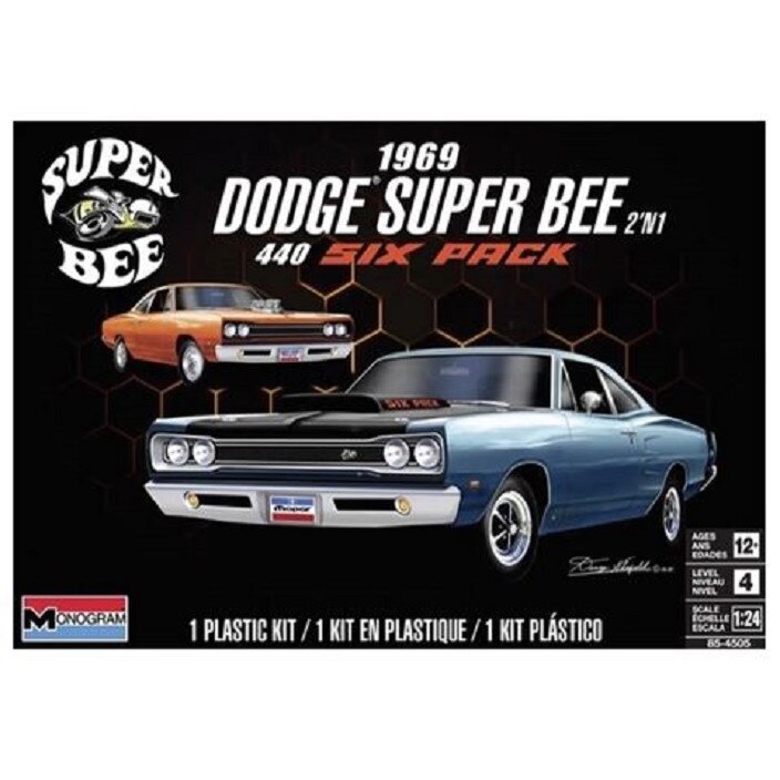 Macheta de asamblat Revell masina 1969 Dodge Super Bee