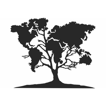 Decor perete Personalizabil Copac din lemn 46 cm x 38 cm Decor perete Personalizabil Copac din lemn 46 cm x 38 cm