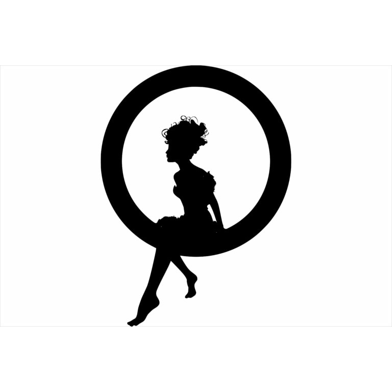 Decor perete Personalizabil Fata din Cerc din lemn 38 cm x 52 cm