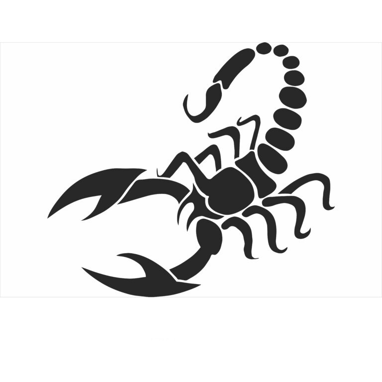 Decor perete Personalizabil zodia Scorpion din lemn 29 cm x 26 cm
