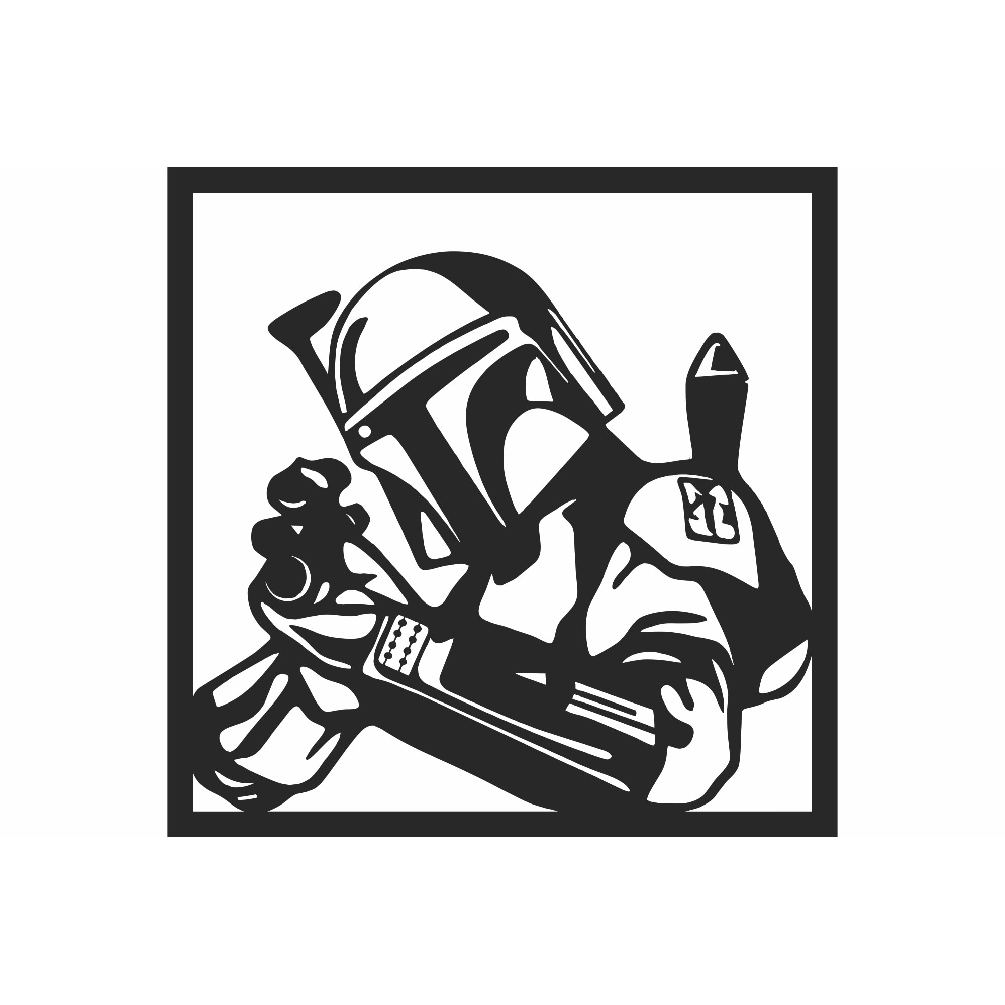 Decor perete Personalizabil Dark Vador Star War din lemn 38 cm x 38 cm