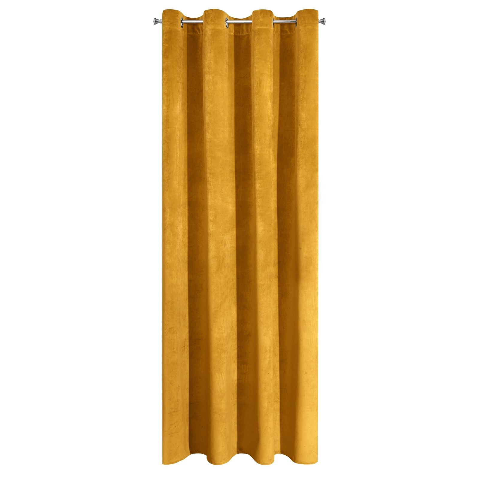 Perdea decorativa cu inele metalice, VILLA 140x250 cm, Eurofirany, Mustar