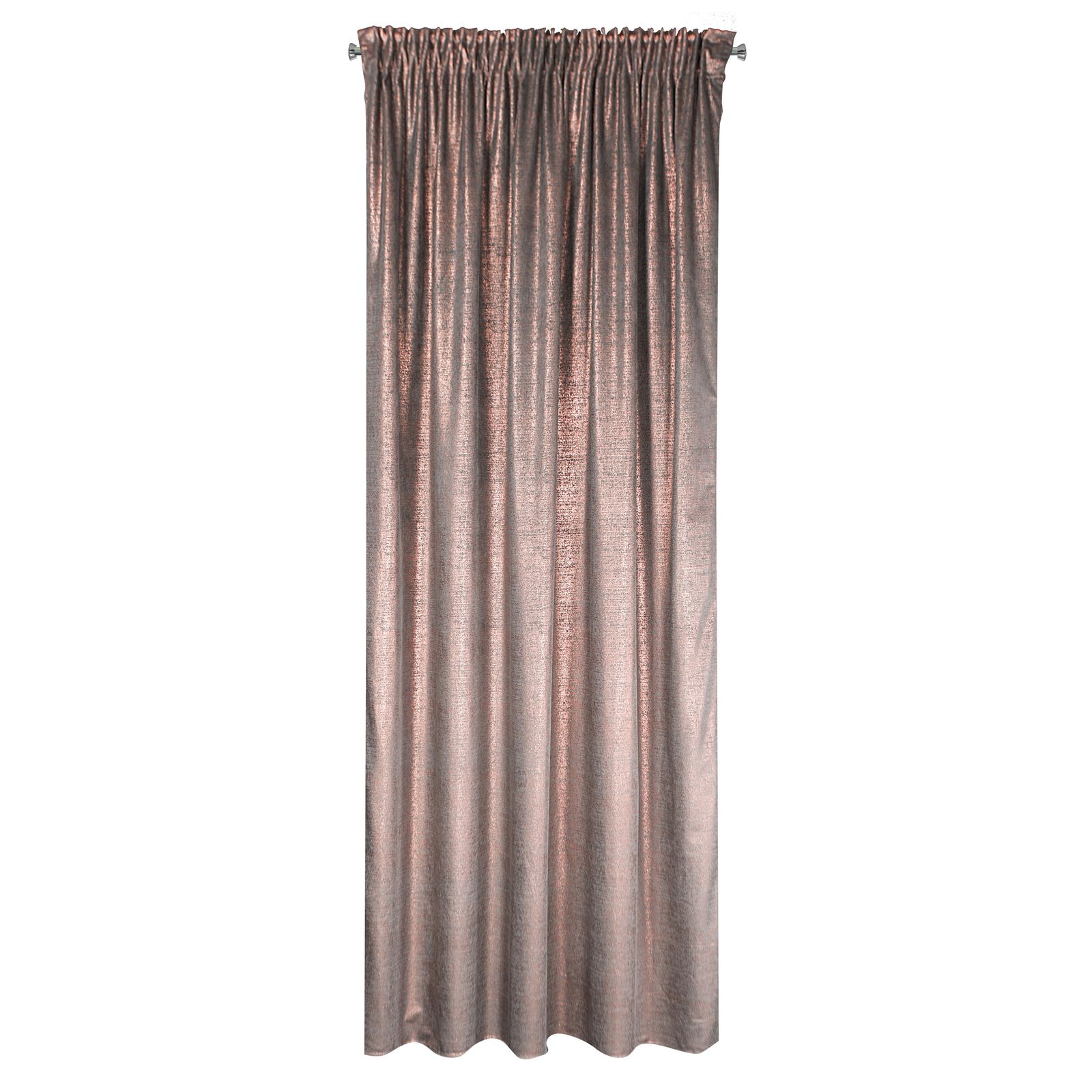 Perdea decorativa cu banda, AMBI 140x270 cm, Eurofirany, Grafit/ Cuprului