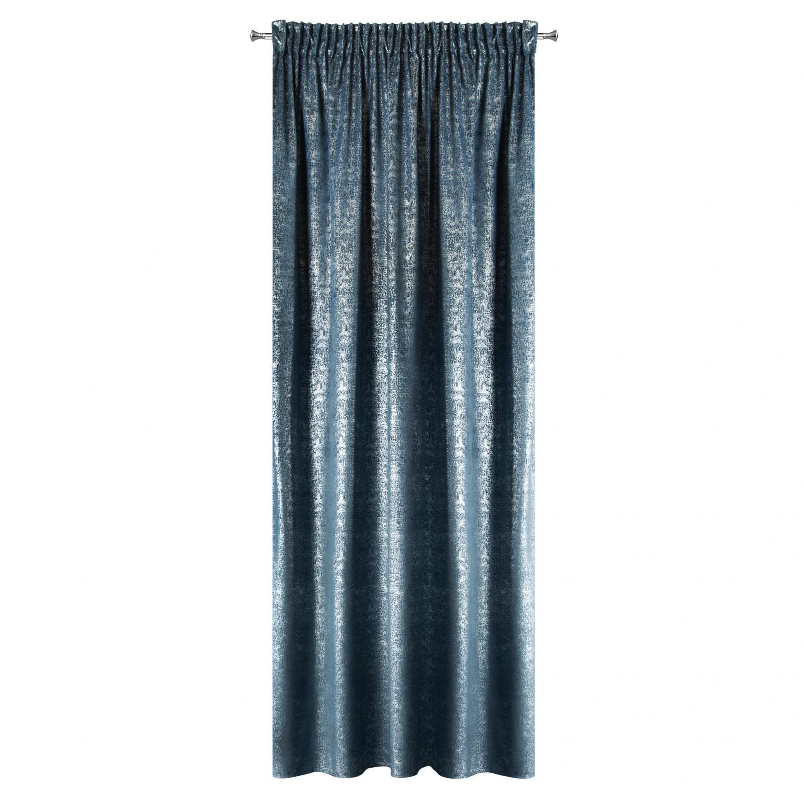 Perdea decorativa cu banda, CYPR 140x270 cm, Eurofirany, Albastru inchis