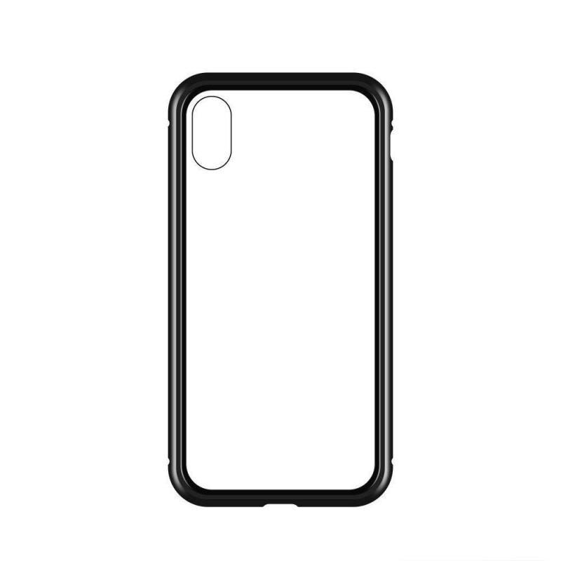 Husa Full Cover 360 Wozinsky Magnetic compatibila cu Vivo X60 Pro, Protectie display, Negru