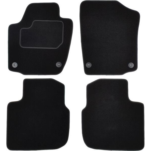 Set 4 covorase textil velur pentru SKODA RAPID 07.12-12.19