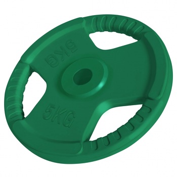 Disc cu prindere, Gorilla Sports, 30/31mm ,5 kg , cauciuc, Verde Disc cu prindere, Gorilla Sports, 30/31mm ,5 kg , cauciuc, Verde