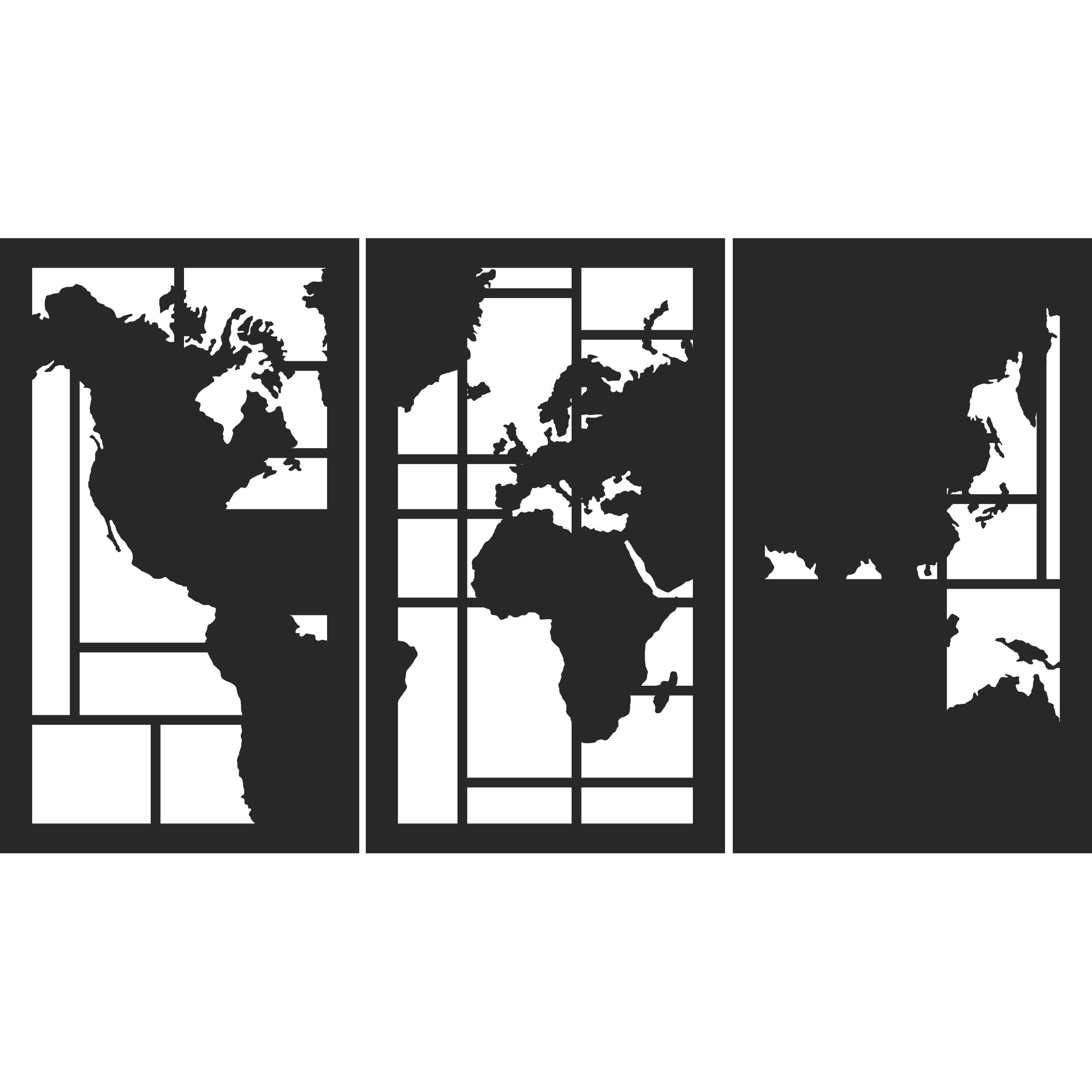 Decor perete Personalizabil Harta Lumii din lemn 50 cm x 28 cm