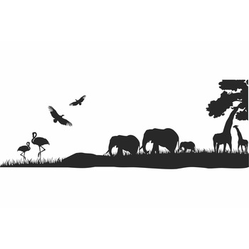 Decor perete Personalizabil Safari din lemn 40 cm x 14 cm Decor perete Personalizabil Safari din lemn 40 cm x 14 cm