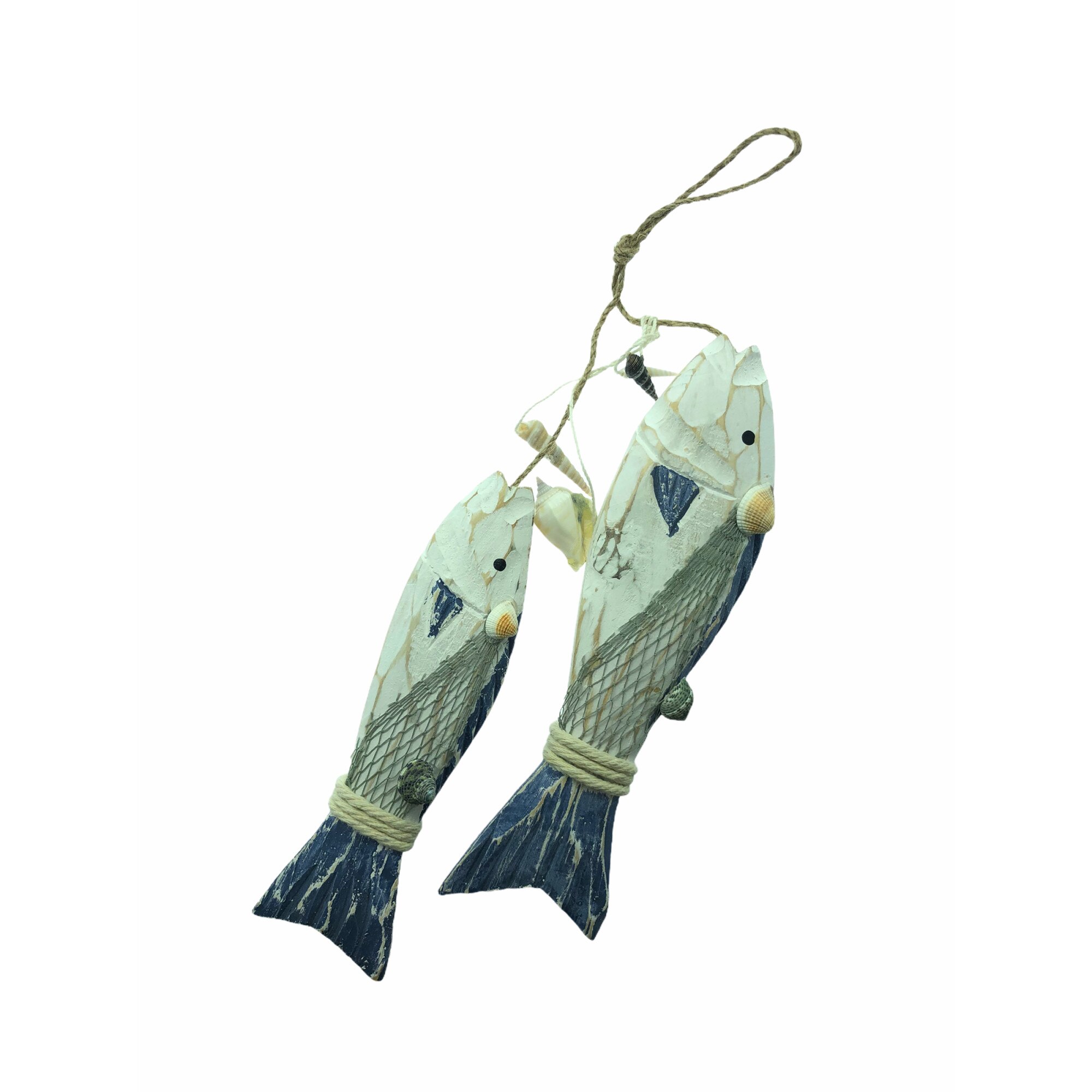 Decoratiune marinareasca pestisori, Lemn, Atelier, 23/18cm