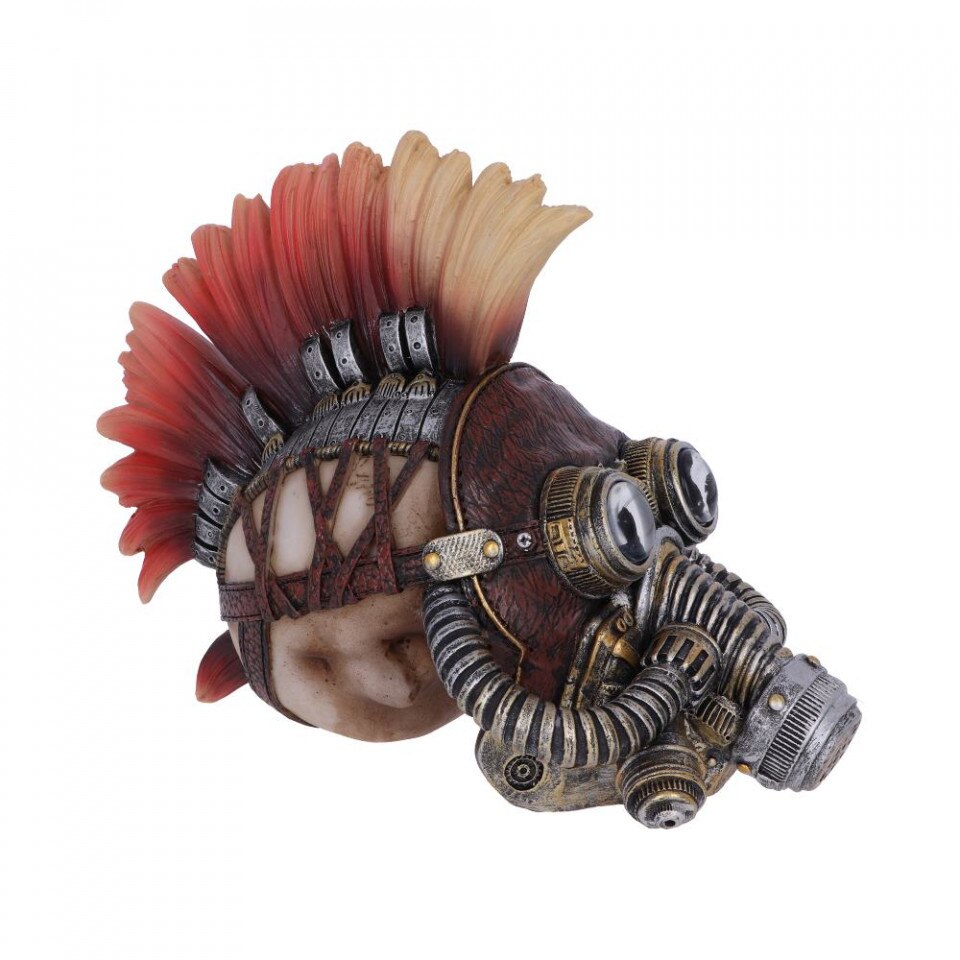 Statueta craniu steampunk Flame Hawk 23cm