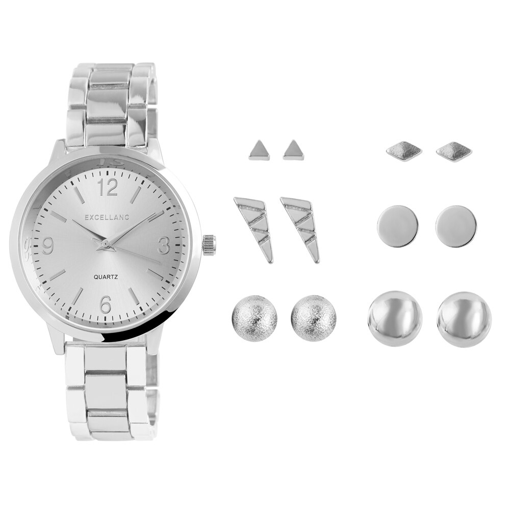 Set cadou bijuterii dama 3458,Argintiu,EXCELLANC