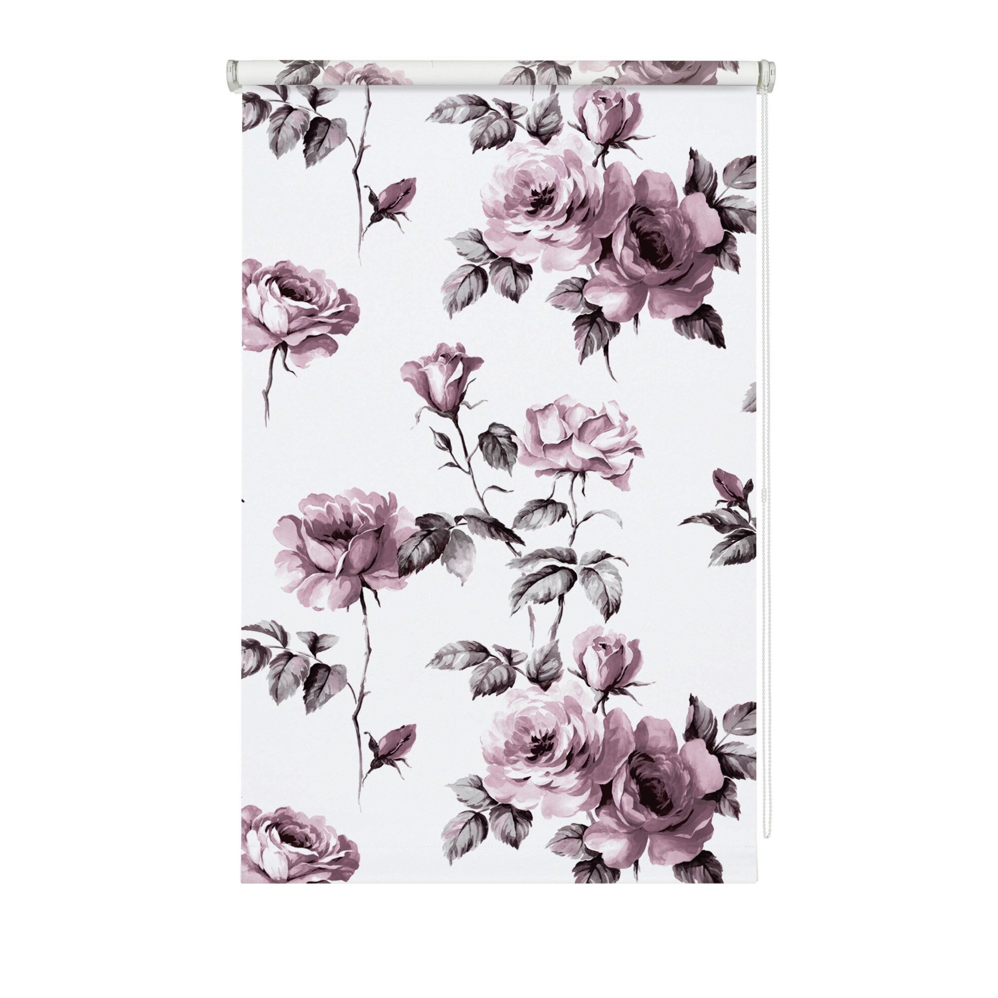 Stor Wohnidee Mini Gardinia Rose 45/150 cm Alb-Roz